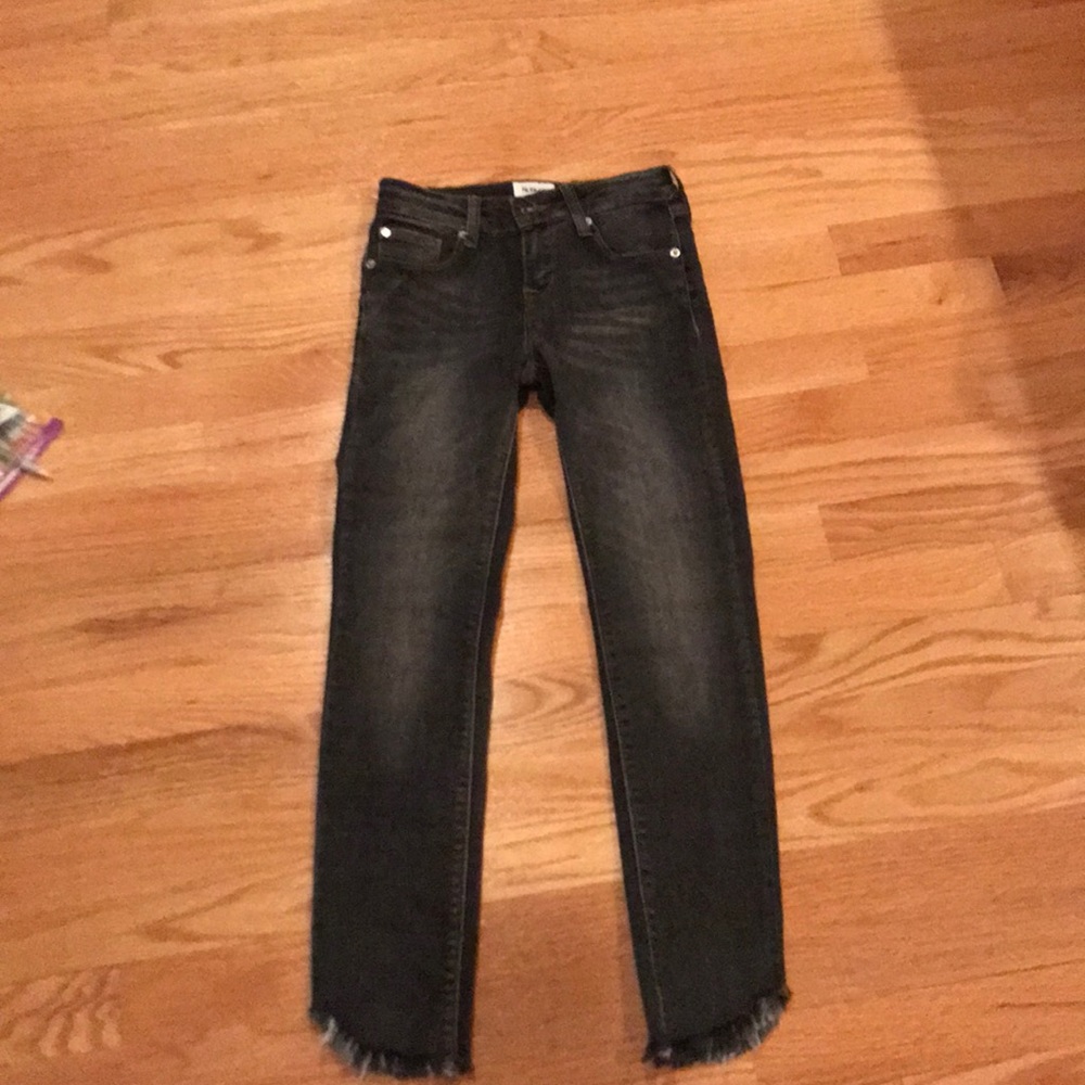 Black/gray Hudson skinny jeans. Girls size 12